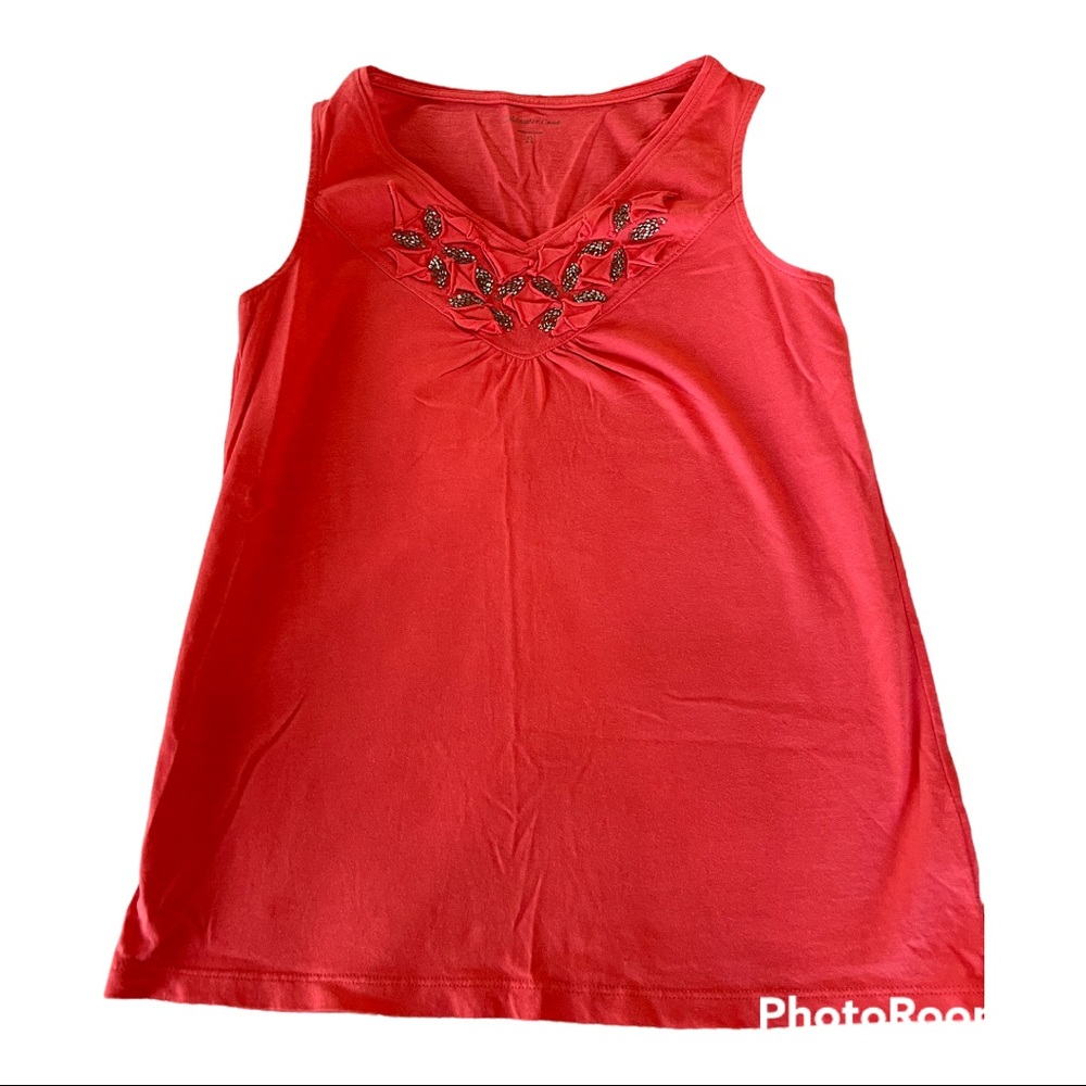 COLDWATER CREEK ORANGE TANK SIZE XS (4-6)